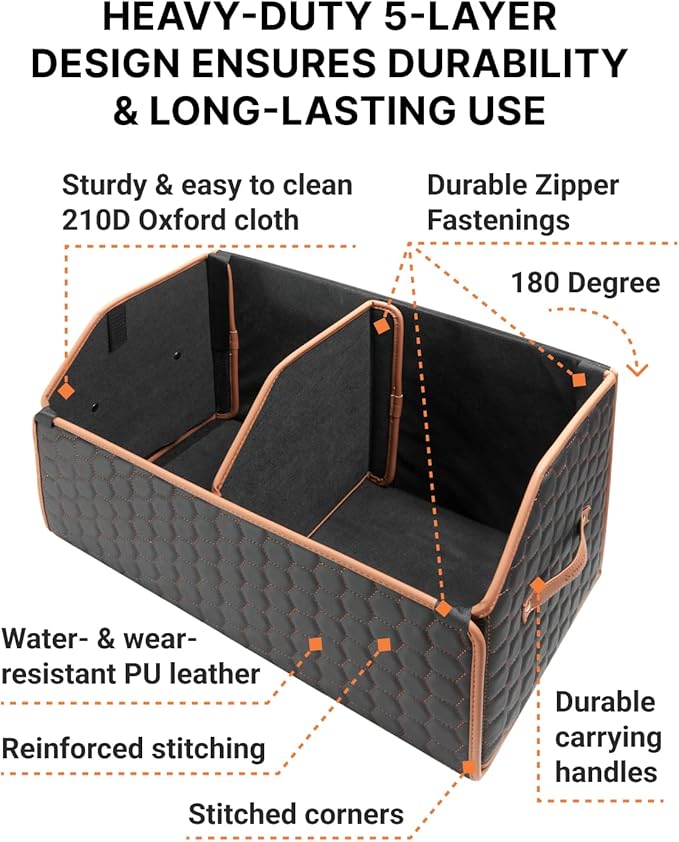 Foldable Trunk Organizer for Car Storage