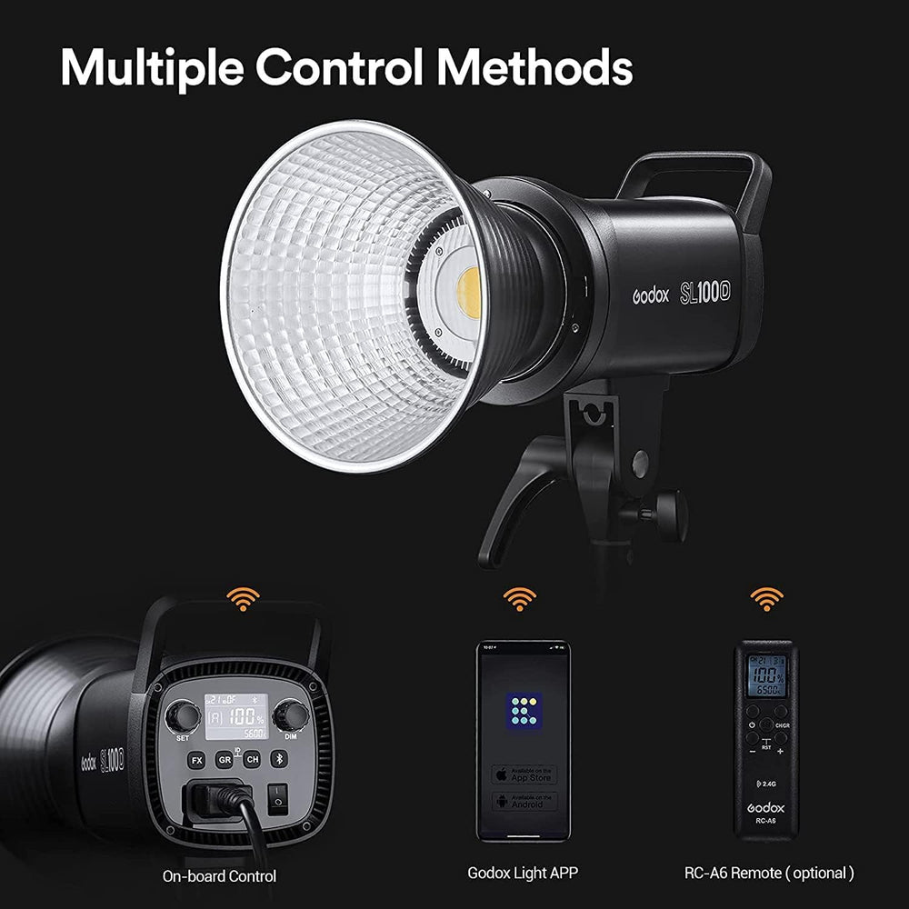 Godox SL100D LED Video Light,100W TLCI≥97 CRI≥96,5600K Continuous Lighting, 8...