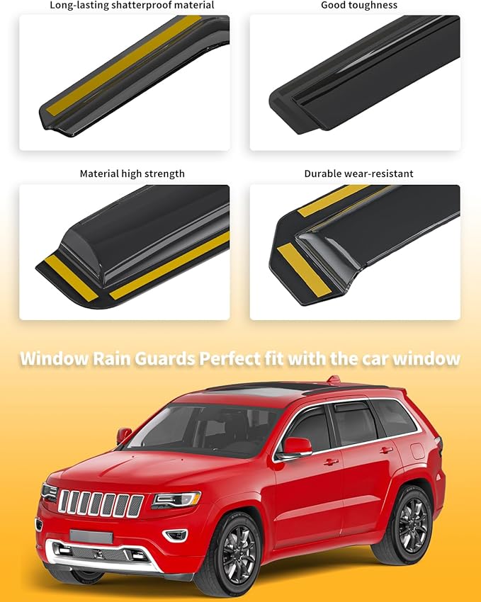 in-Channel Window Rain Guards Fit