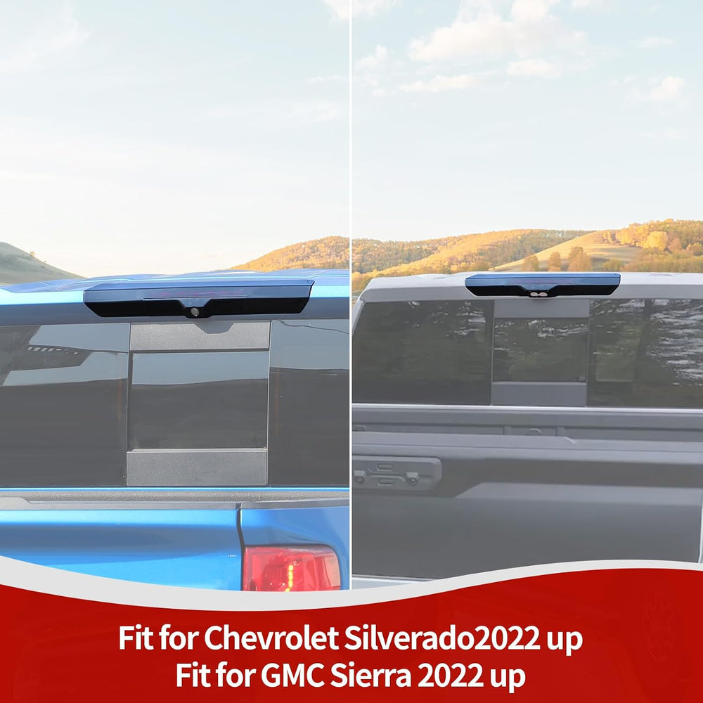 for Silverado High Mount 3rd Brake Light Trim Cover Smoked for Chevrolet Silv...