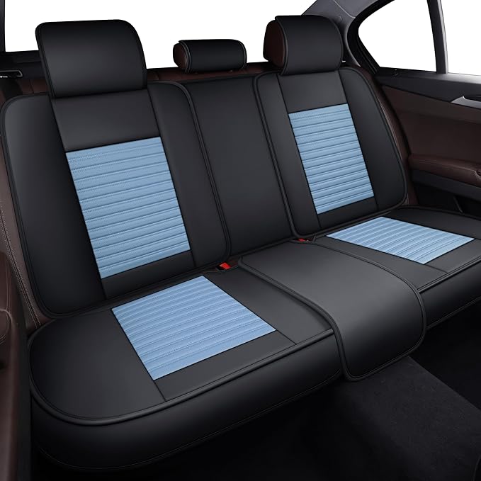 LINGVIDO Car Seat Covers, Breathable and Waterproof Faux Leather Automotive