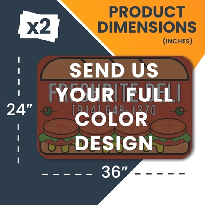 Magnet Me Up Customizable and Personalized Automotive Magnet Decals (2 Pack)