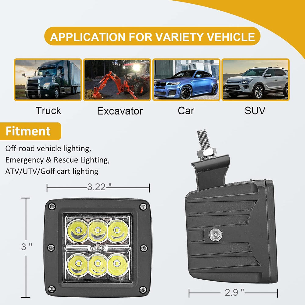 Wsays 50" 288W Light Bar Kit Fit for Polaris Ranger 570/900/1000 Full Size