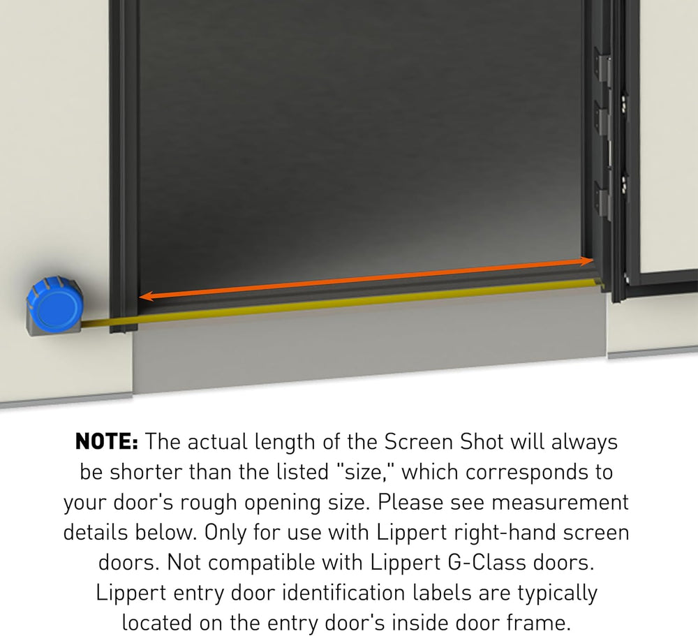 Lippert Screen Shot Automatic RV Screen Door Closer, 30", Compatible wit...