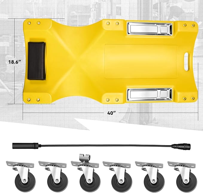 Auto Dynasty 40 Inches Mechanic Creeper, Automotive Garage Repair Low Profile