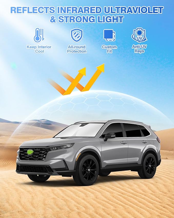 Sunshades for Honda CRV 2023-2025 2026 CR-V Accessories Windshield Sun Shade ...