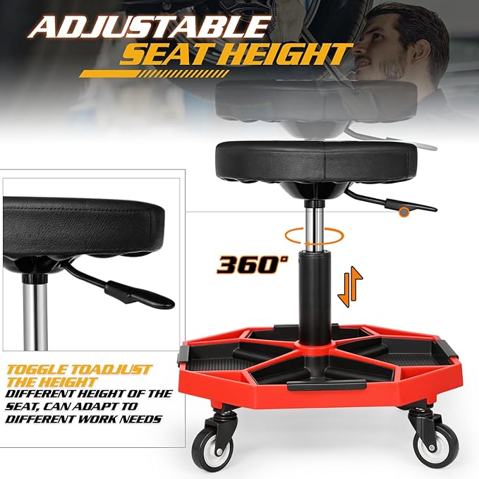 Magshion Adjustable Mechanics Stool