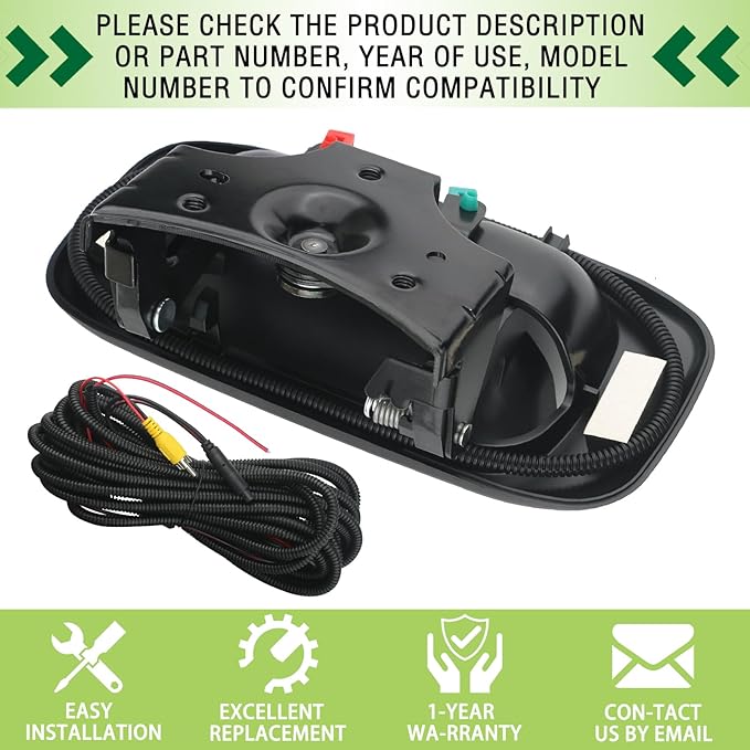 Backup Camera Tailgate Handle Rear View Camera Liftgate Latch Handle Compatible