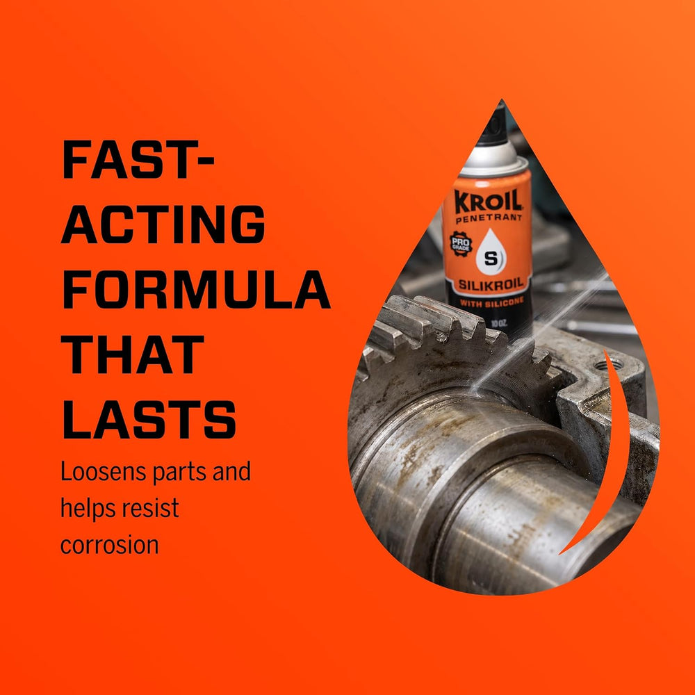 Kroil Penetrant Silikroil with Silicone - Rust Penetrating Lubricant - Corros...