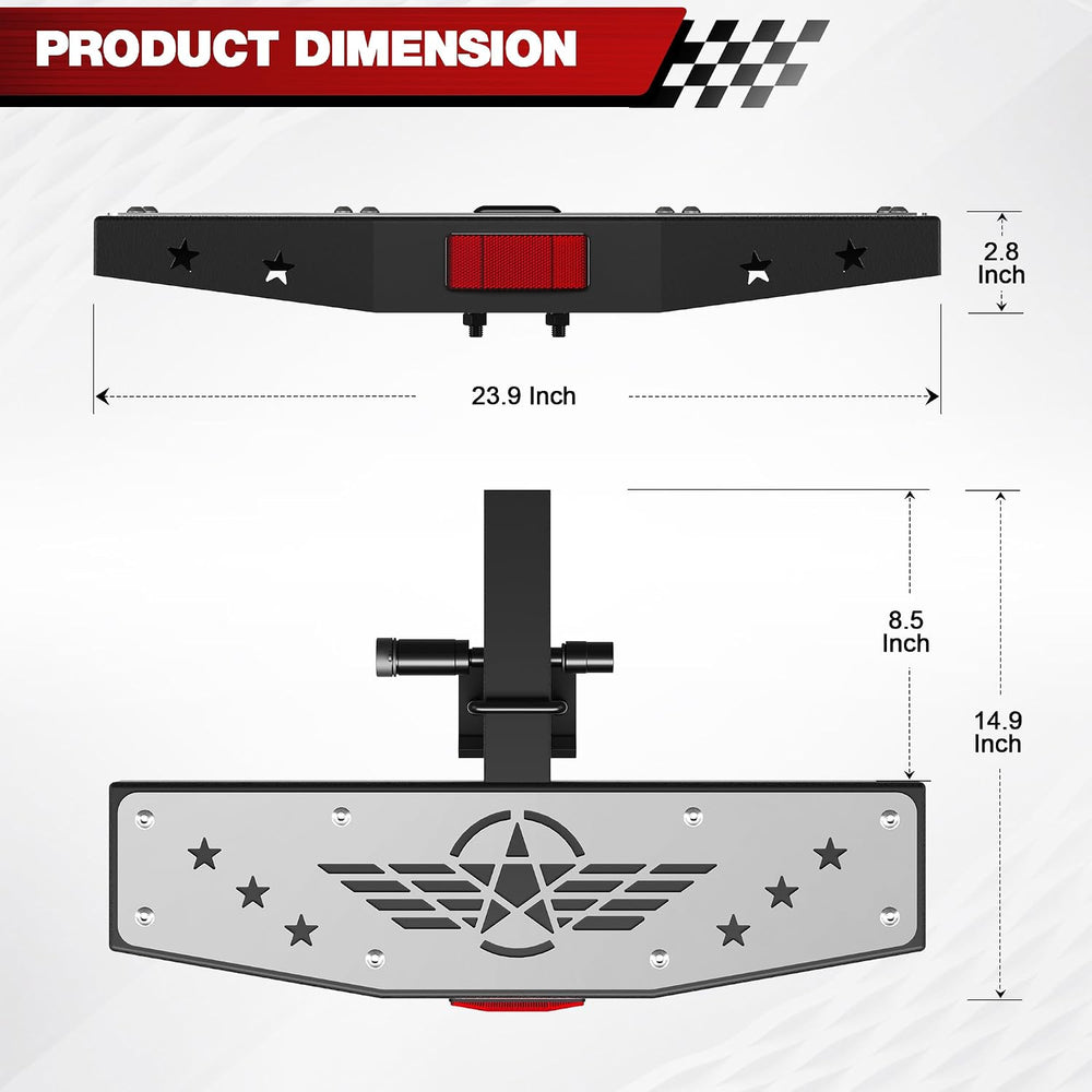 Hitch Step Trailer Hitch Step Fit for 2 Inch Receiver with Pin Lock, Textured...