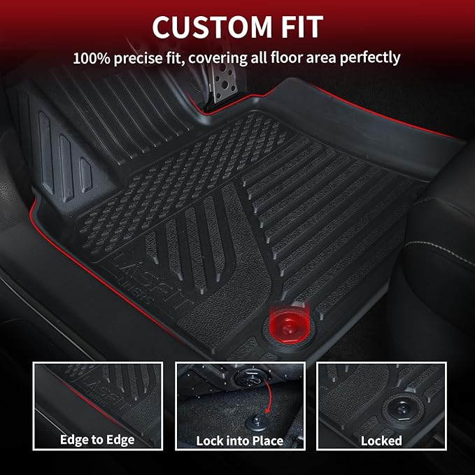 LASFIT Floor Mats&Trunk Mat for Toyota Camry 2025 Hybrid/LE/SE/XLE/XSE