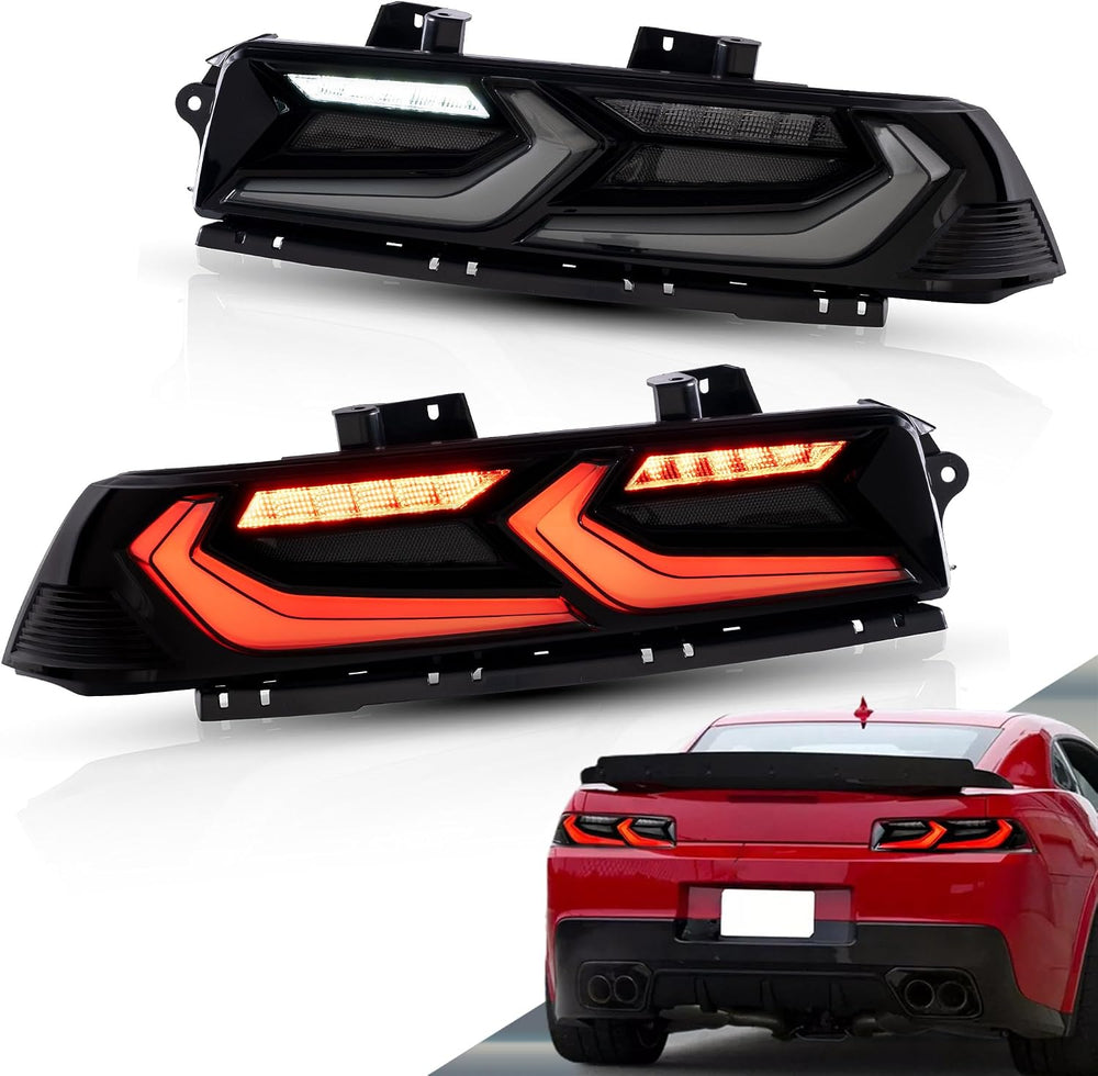 VLAND Led Tail Lights Compatible with Camaro Coupe 2014 2015 LT LS SS ZL1 w/R...