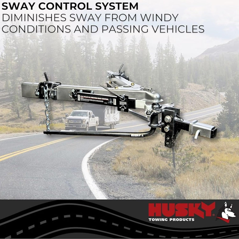 HUSKY TOWING 31997 800LB Weight Distribution Hitch with Sway Control and 2.32...