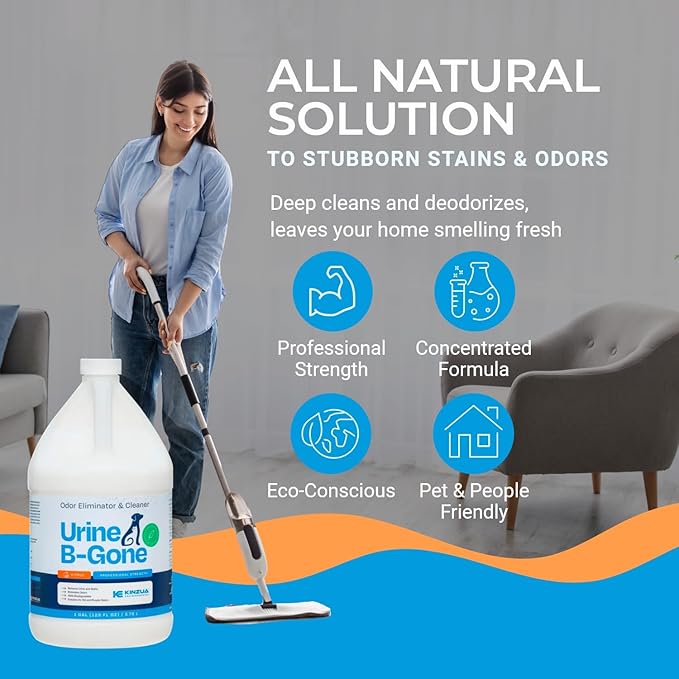 KINZUA ENVIRONMENTAL Urine B-Gone, Professional Enzyme Odor Eliminator & Pet