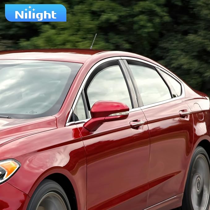 Nilight Vent Window Visors for Ford Fusion 2013 2014 2015 2016 2017 2018 2019...
