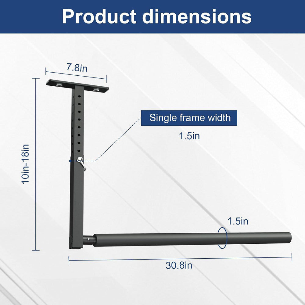 Stainless Steel Ceiling Storage Rack, 10"-18" Height Adjustable,Kay...