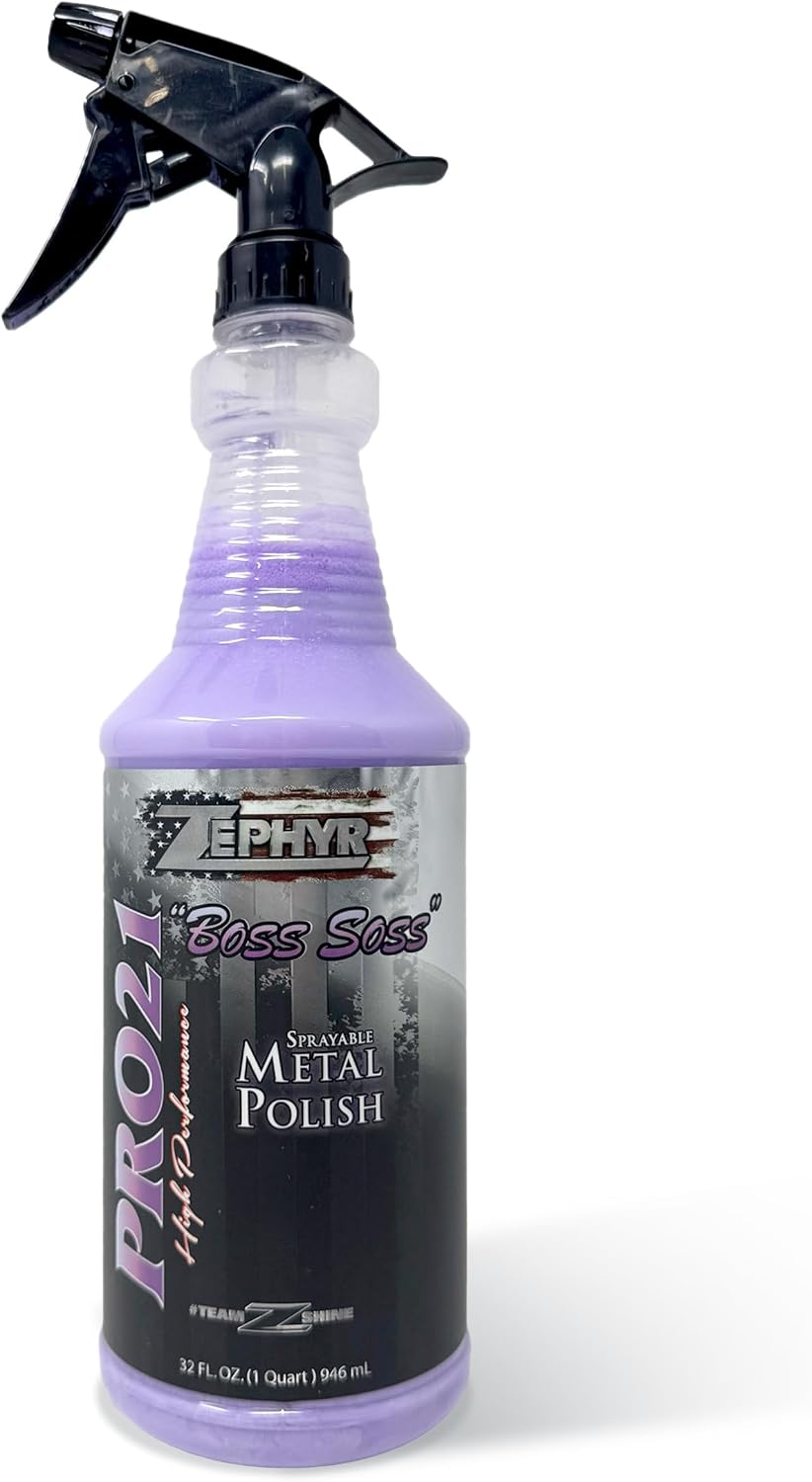 Zephyr - Pro 21 Boss Soss Sprayable Metal Polish - Stainless Steel, Chrome, &...