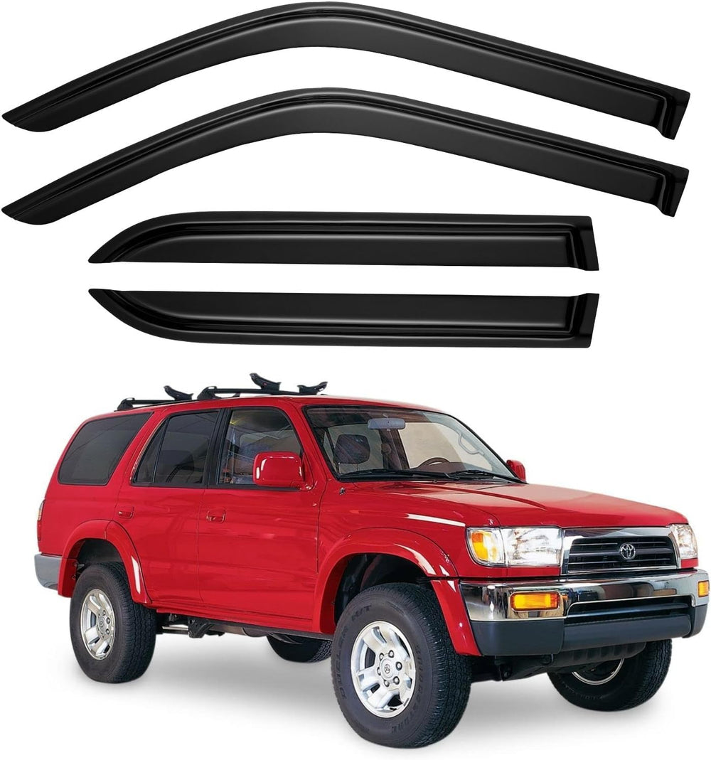 Window Visors Rain Guards for 1996-2002 Toyota 4Runner, Out-Channel Window Vent