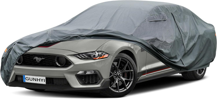 16 Layers Car Cover Waterproof All Weather, Heavy Duty Full Exterior Cover