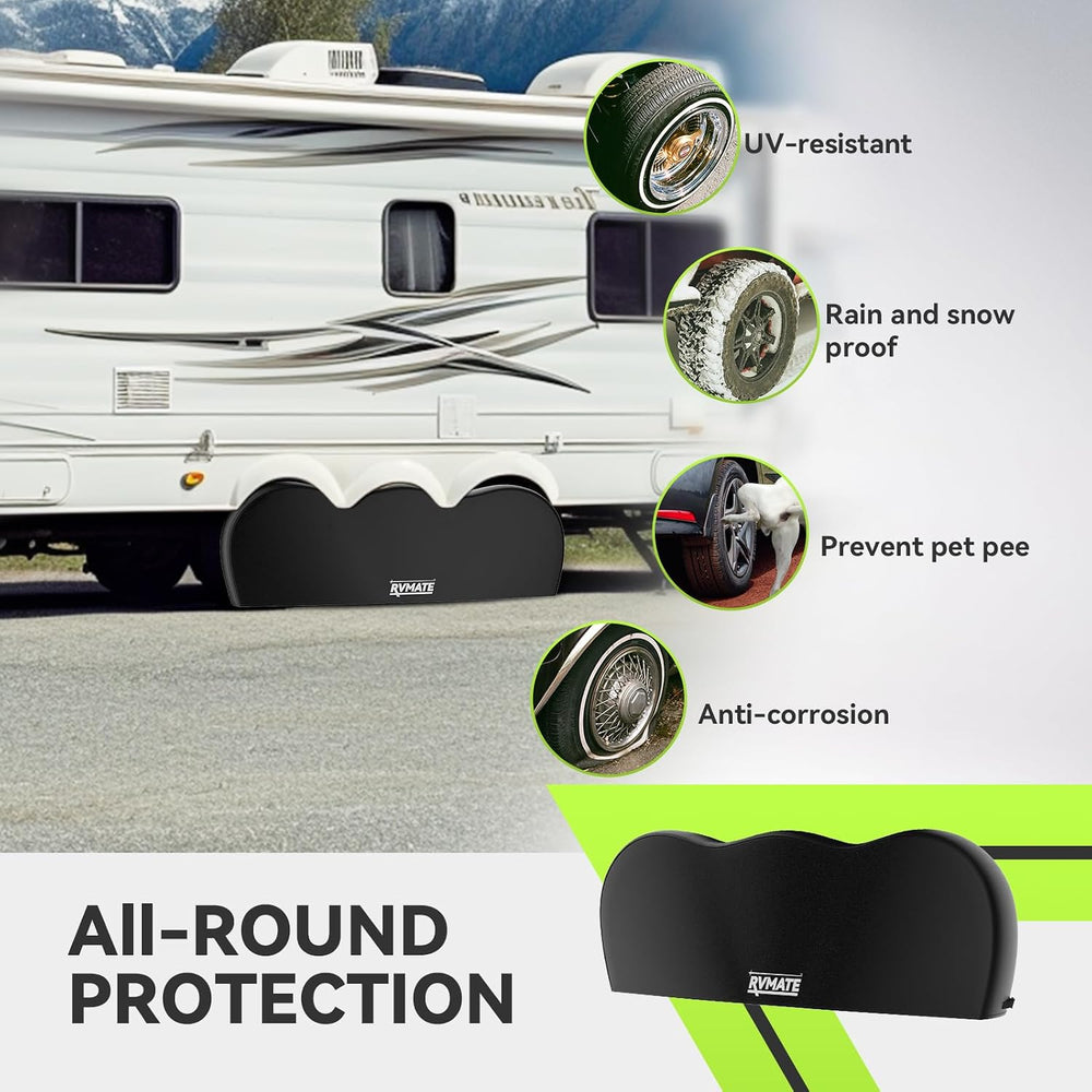RVMATE Triple Axle Tire Covers, RV Tire Cover (2 Pack) Fits 30"-32"...