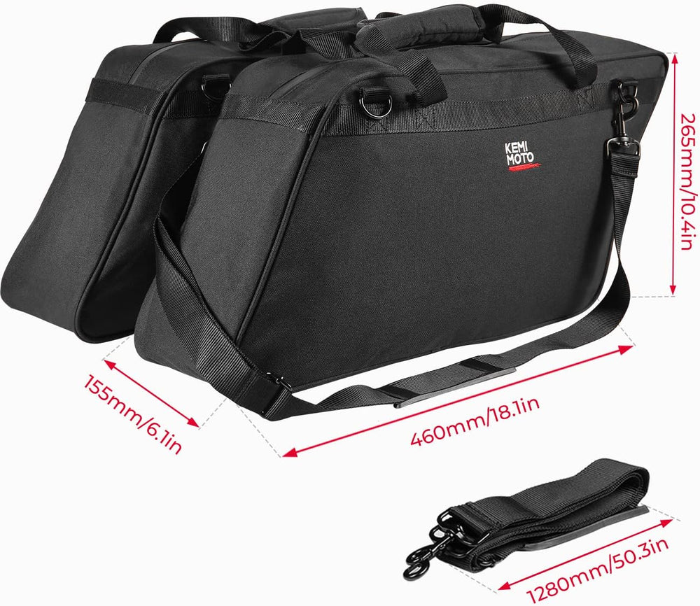 KEMIMOTO Saddlebag Liners 1 Pair Motorcycle Saddle Liner Bag 32L Hard Saddle ...