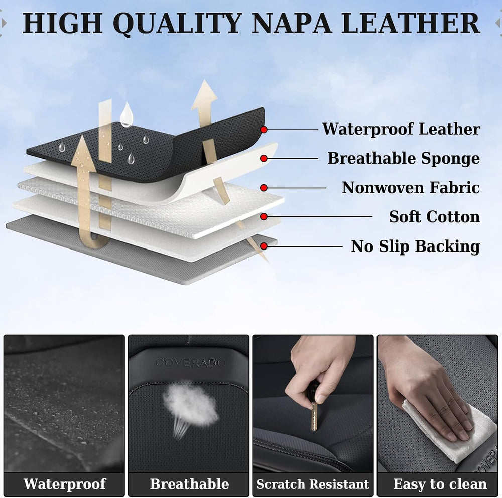 Coverado Automotive Seat Covers, Leather Seat Covers Front Seat, Luxury Car S...