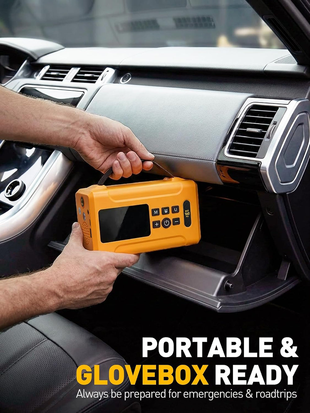 Tire Inflator Portable Air Compressor 160 PSI Air Pump for Cars 8000 mAh &...