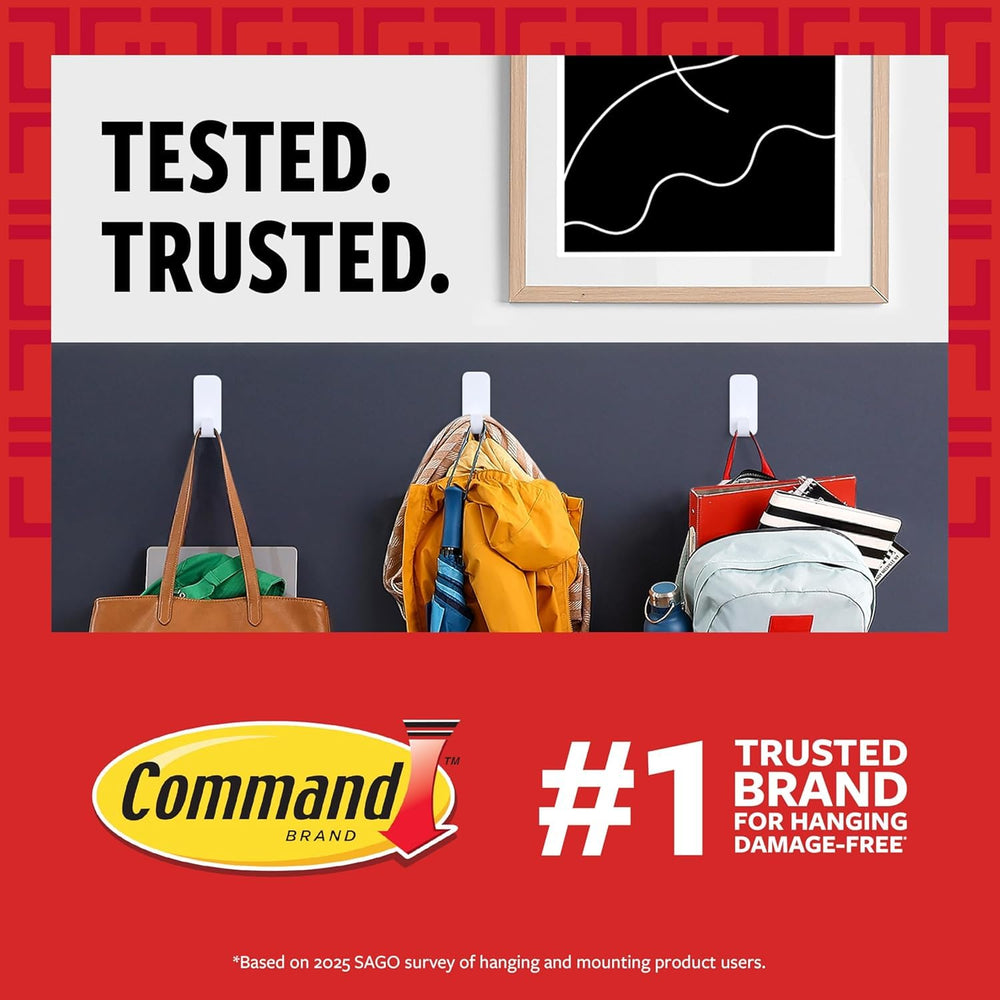 Command 15 lb & 10 lb Large and Medium 28 Pairs Picture Hanging Strips (5...