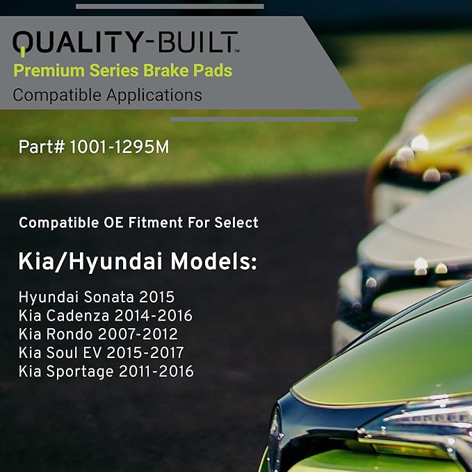 Premium Semi-Metallic Front Brake Pads Compatible