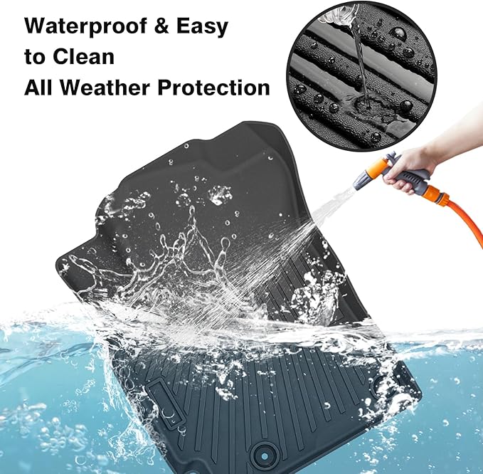 Powerty Floor Mats for 2019-2022 2023 2024 Kia Forte Accessories All Weather