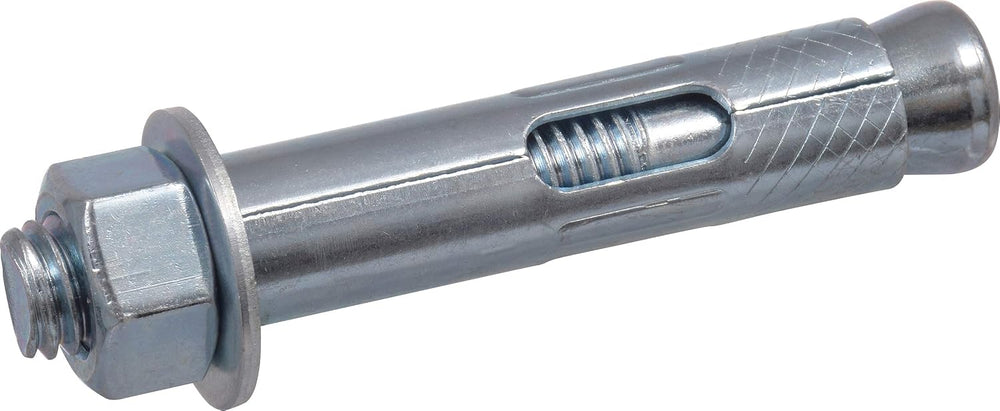 Hillman Sleeve Anchors, 3/8in x 3in, 50 Pack, Zinc