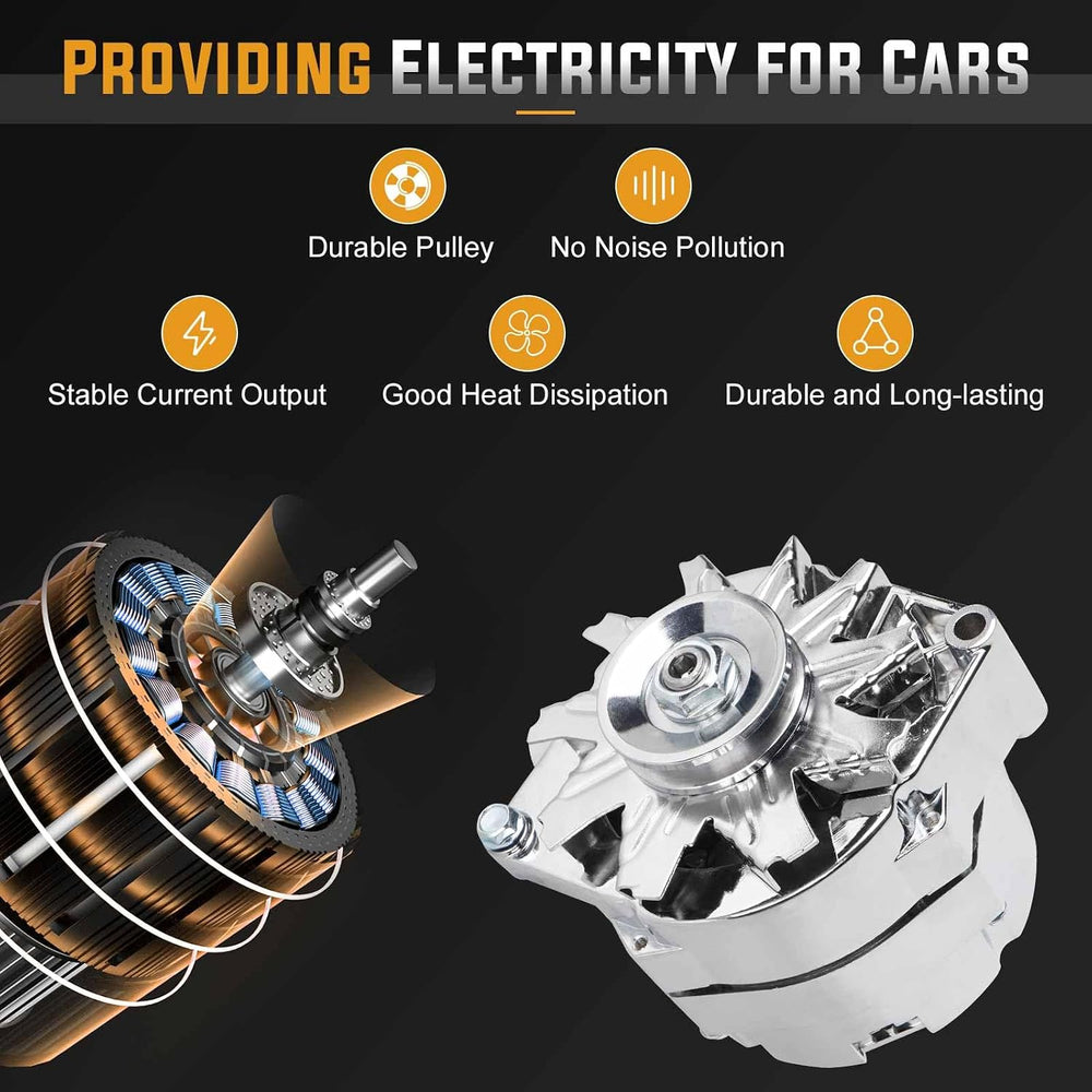 1-Wire Alternator Replacement Compatible with Buick for Chevrolet 12V 100 Amp...