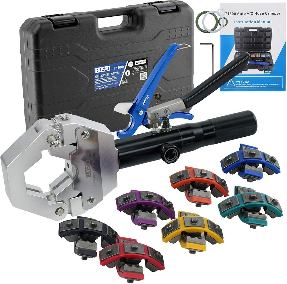 Hydraulic Hose Crimper Hydra-Krimp 71500 Manual A/C Hose Crimper Kit Air Cond...
