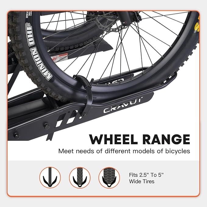 CyberRack S2 Ebike Rack, 300 lbs Capacity Foldable Bike Racks