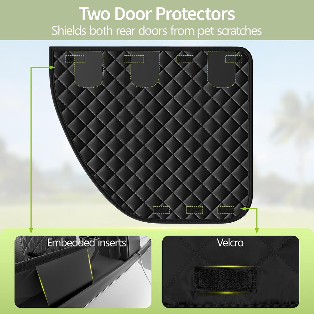 Dog Car Seat Cover for Tesla Model Y, Hard Bottom Back Seat Extender