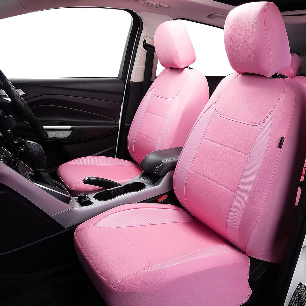 Flying Banner car seat Covers Protects Water Proof Faux Leather Carbon Fiber ...