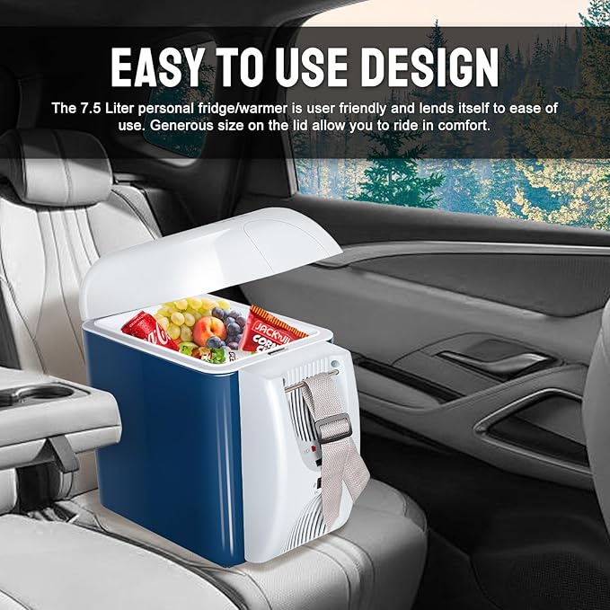 CAYNEL 12V 7.5 Quart Personal Thermoelectric, 7.5 Liter Capacity, Portable