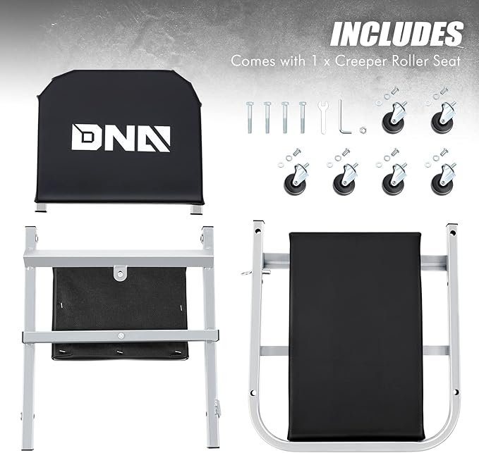 DNA MOTORING TOOLS-00185 36 Inches 2 IN 1 Rolling Folding Car Creeper/Seat (...