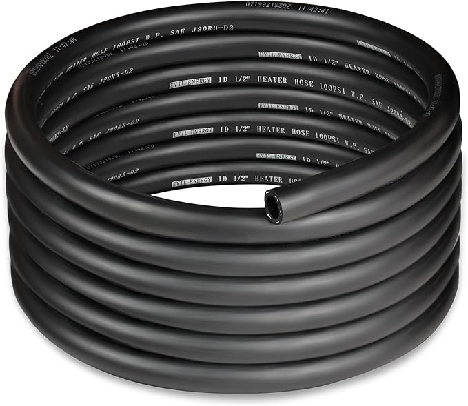 EVIL ENERGY 1/2" Heater Hose Coolant Radiator Straight 100PSI SAE 20R3 15FT