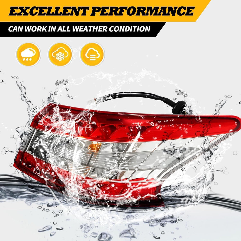 Right Outer Tail Light Assembly Compatible with Sentra 2013-2015 | W/Bulbs Pa...