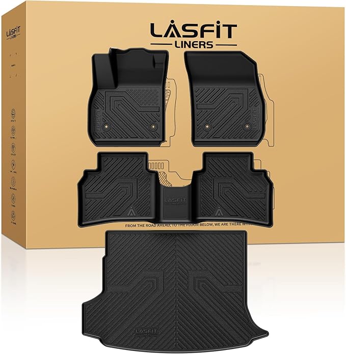 LASFIT Floor Mats & Cargo Mat for Buick Envision 2021-2026, TPE All Weather