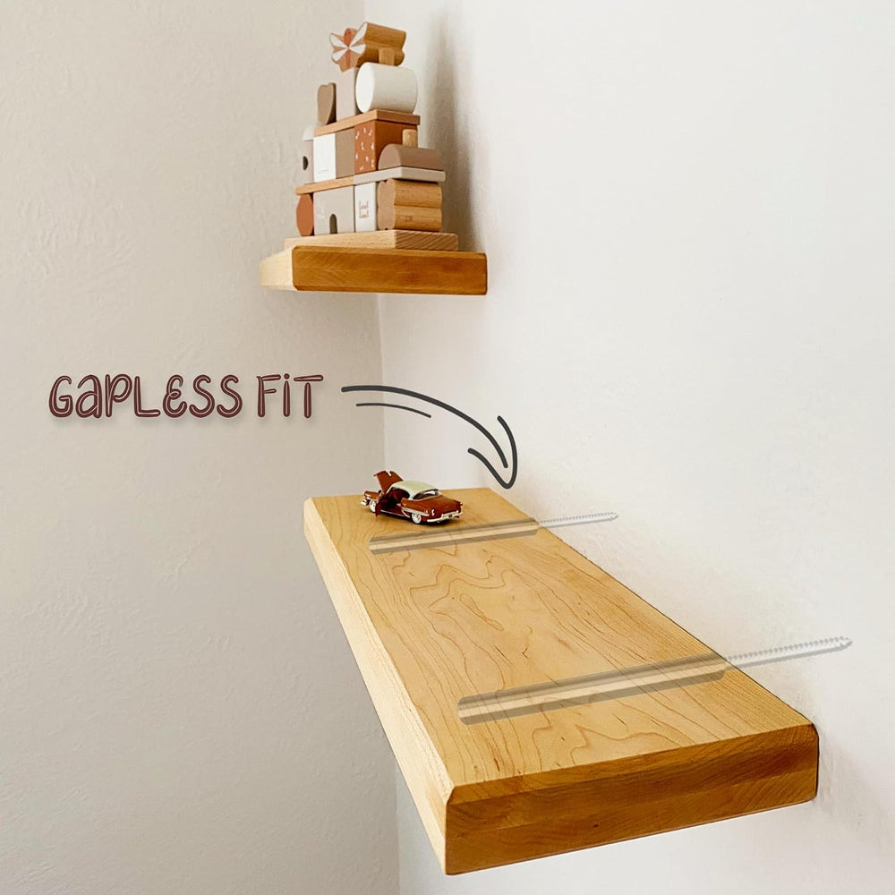 Floating Shelf Hidden Bracket 5" - Hidden Supports for Wooden Floating S...