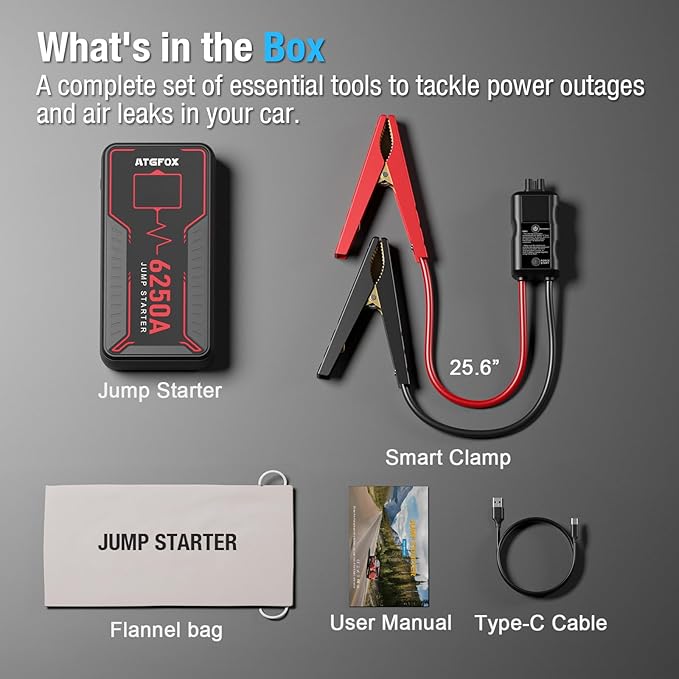 6250A Jump Starter Portable