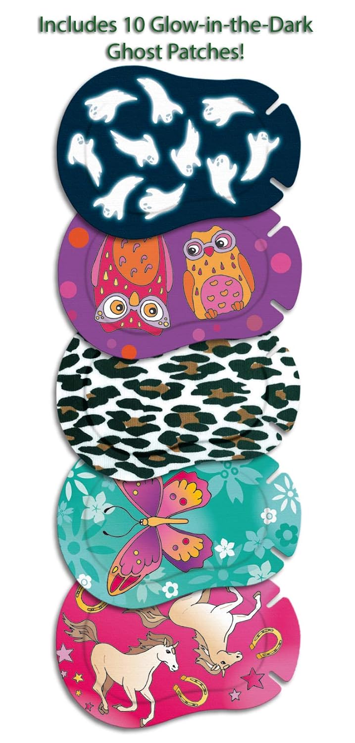 Ortopad® Girls Adhesive Eye Patches, 50/bx, Butterfly Pk, Med Size 2-4 yr