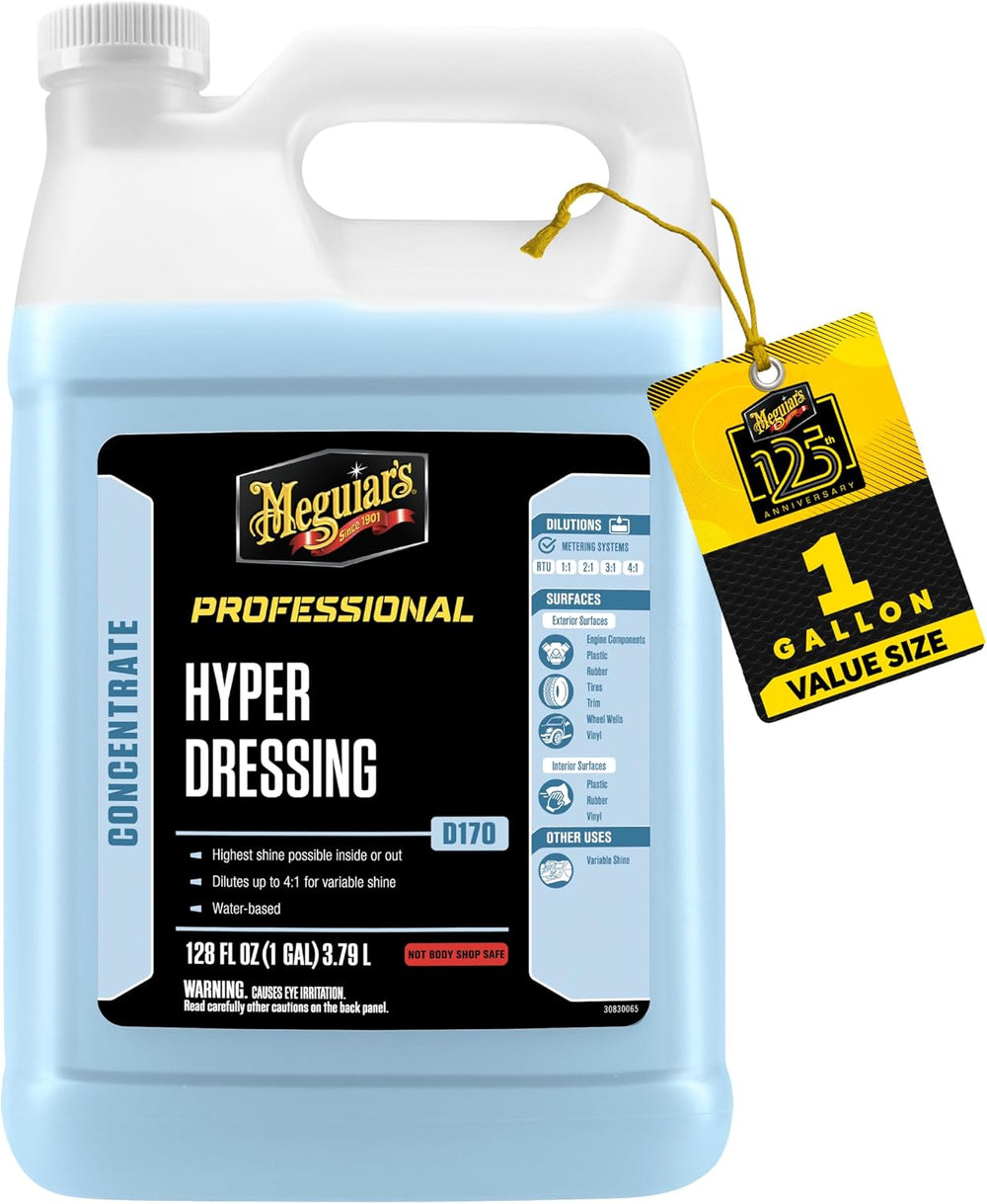 Meguiar's D17001 Hyper Dressing -1 Gallon – Give Your Car’s Trim Piec...