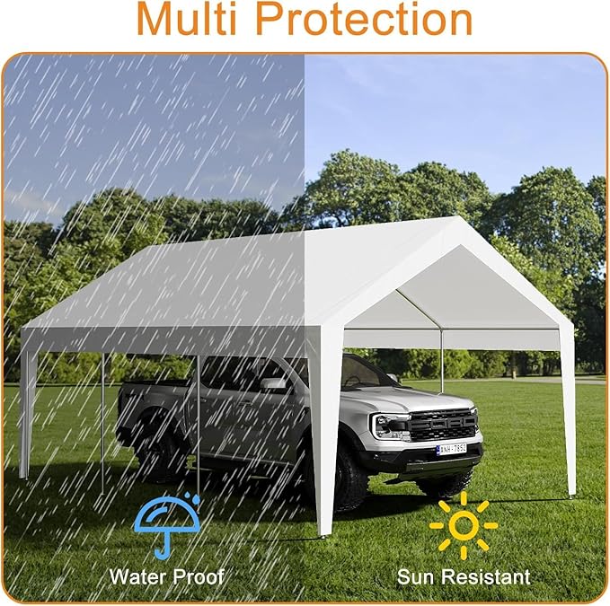 10x20ft Metal Carport Garage