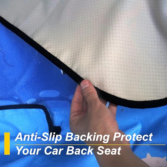 Back Seat Cover for Car Trucks Van SUV, Waterproof Rear Bench Towel Seat Covers