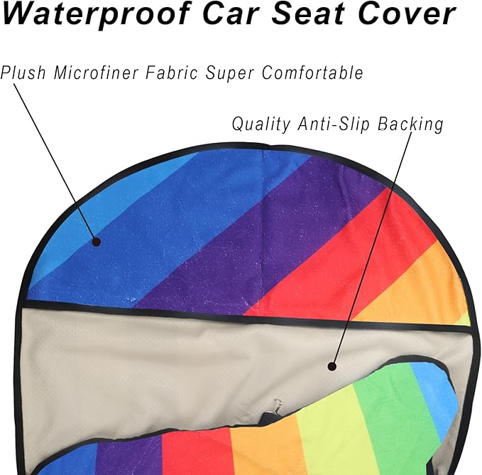 Car Seat Cover Protector Front Seats, (2Pcs)
