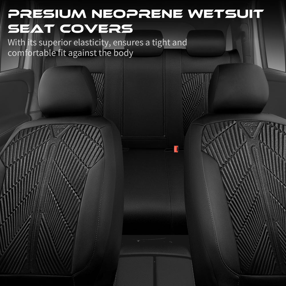 CAR PASS Waterproof Car Seat Covers Full Set,Neoprene Wetsuit, All-Weather No...