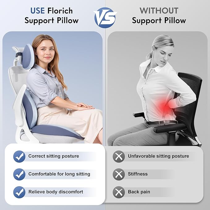 FLORICH Seat Cushion and Lumbar Support Pillow